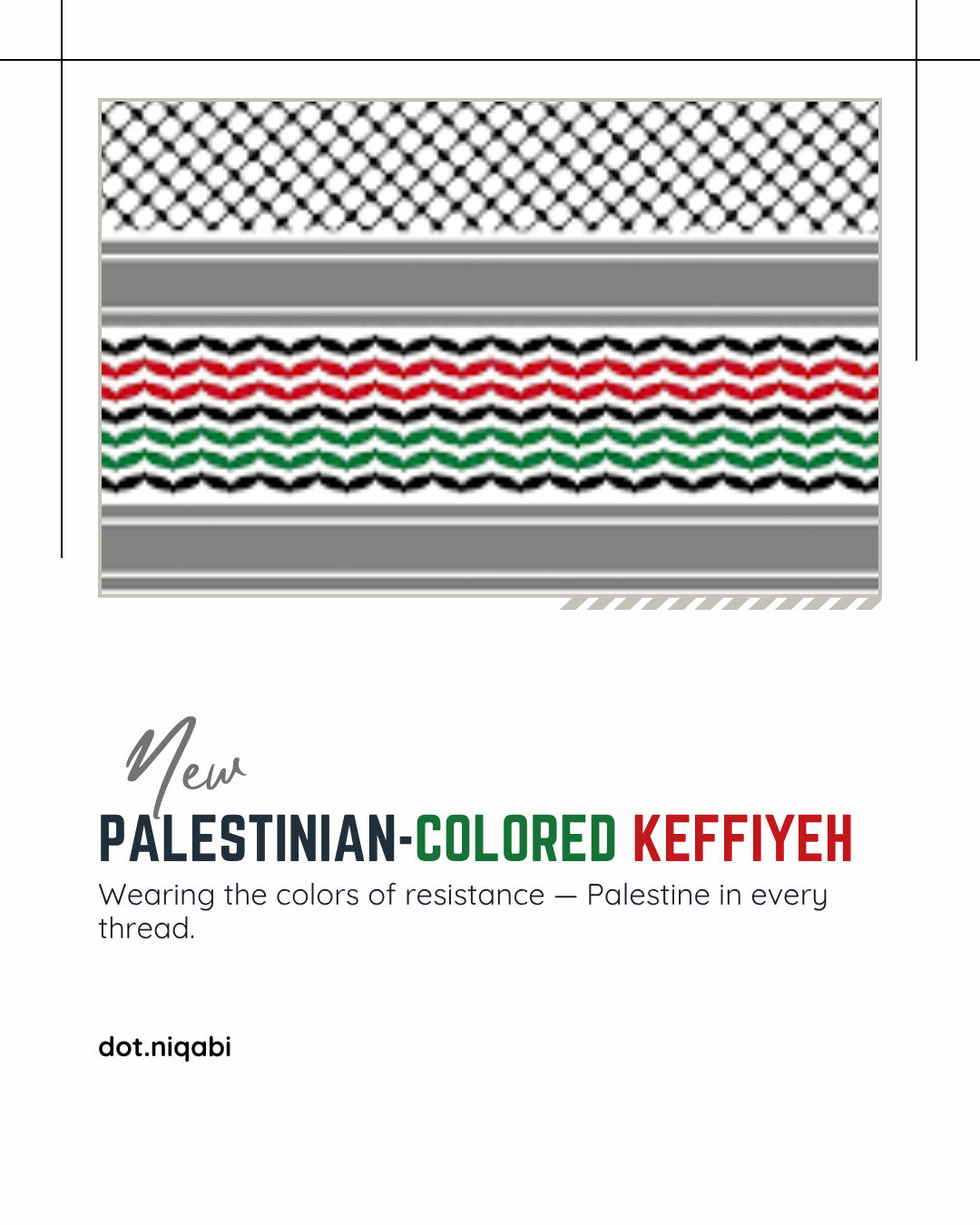 Keffiyeh Palestinain Color