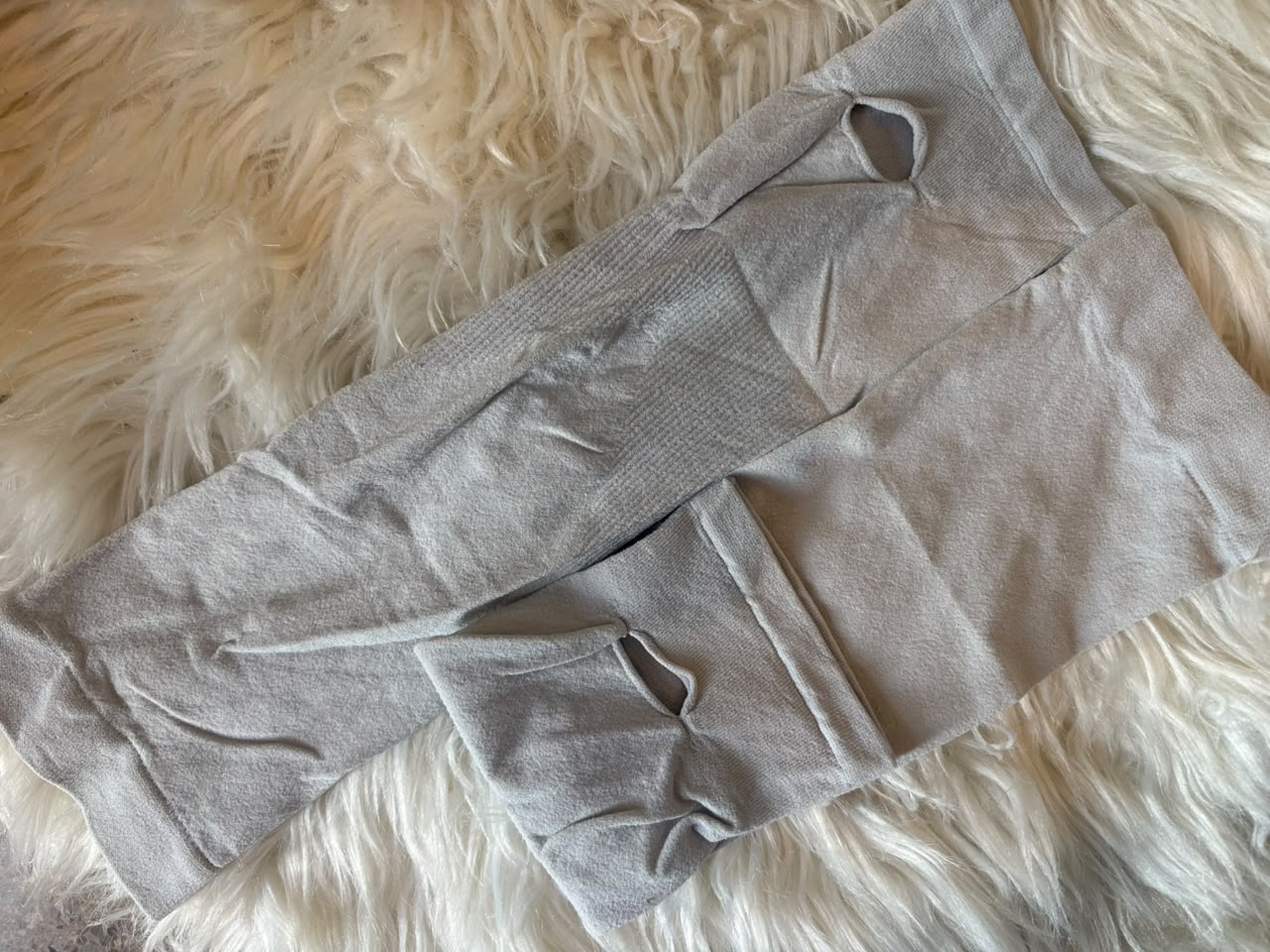 Gray Thumb Sleeves